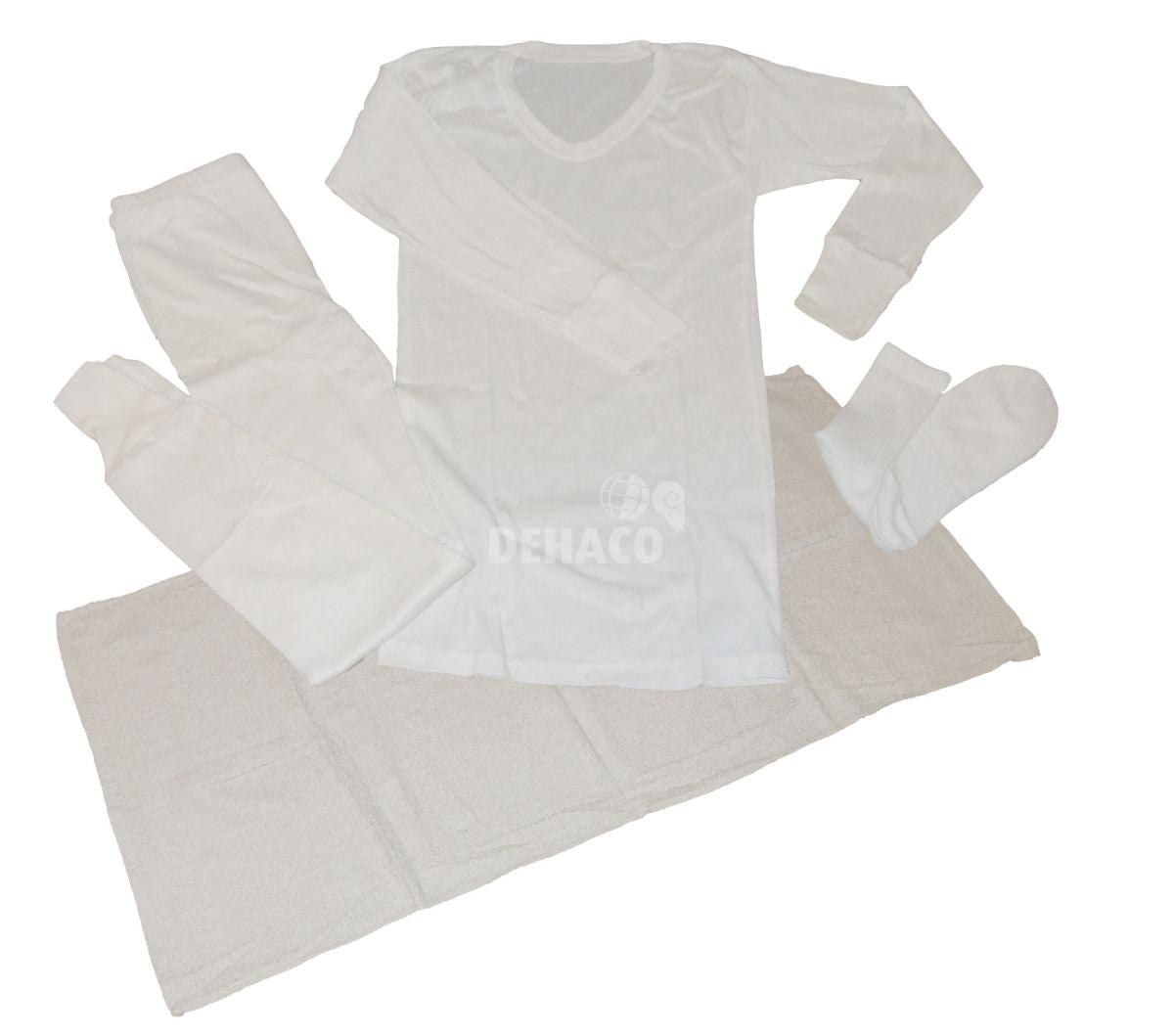 Winterunterwäsche Baumwolle inklusive Handtuch pro Paket